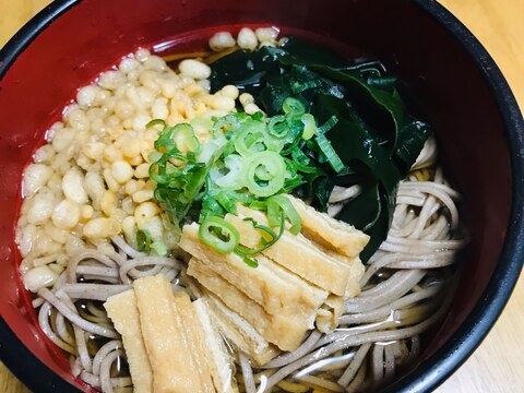 温かい☆わかめ蕎麦